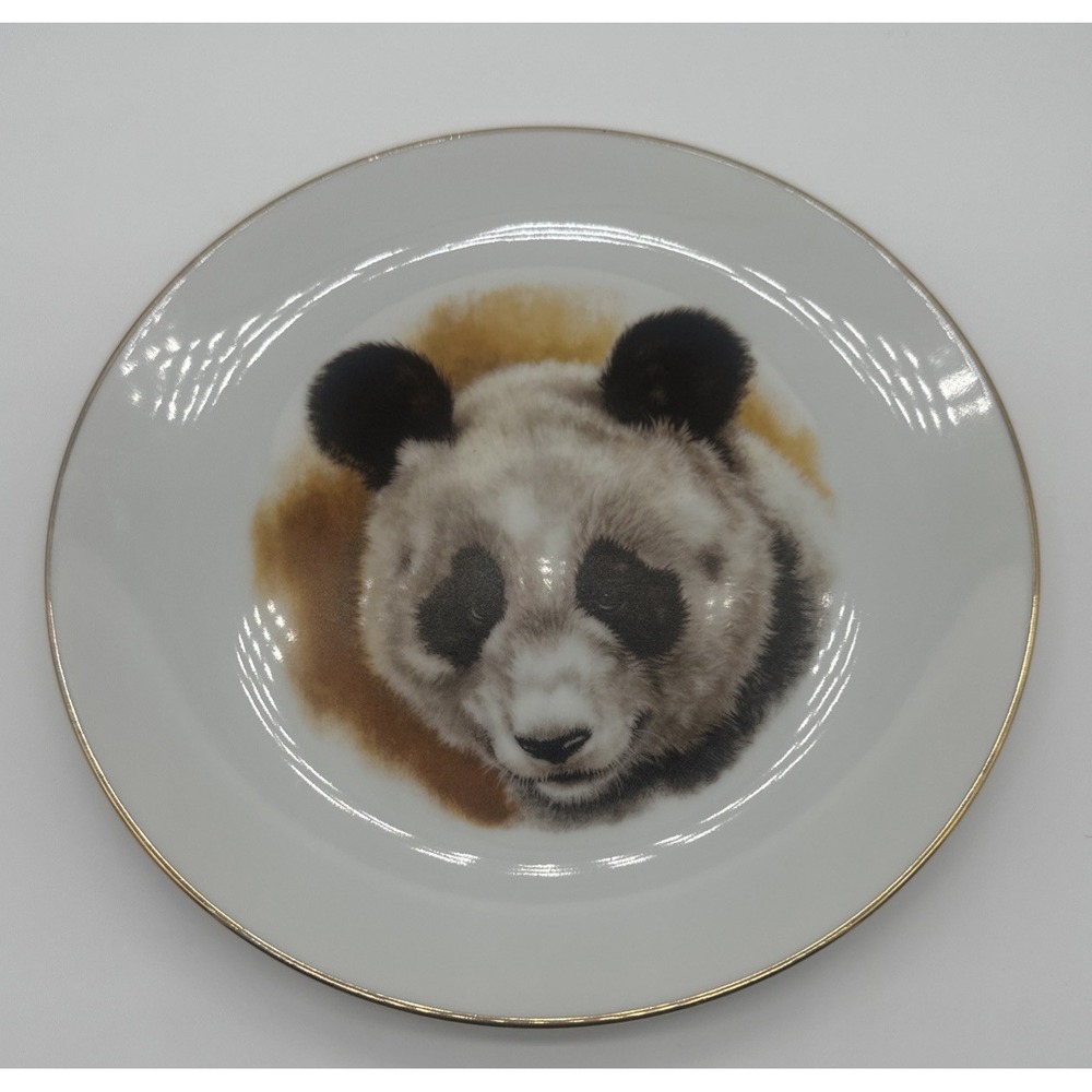 PANDA Bear Face Porcelain Plate